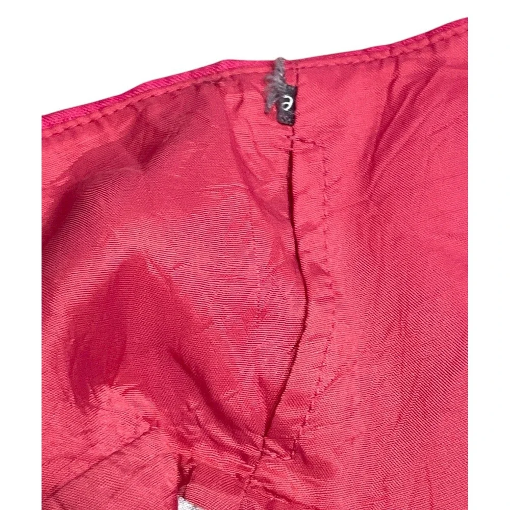 Muse Boston‎ Proper Linen Pink Spaghetti Strap Mini Dress Size 10 Ruffle Cruise